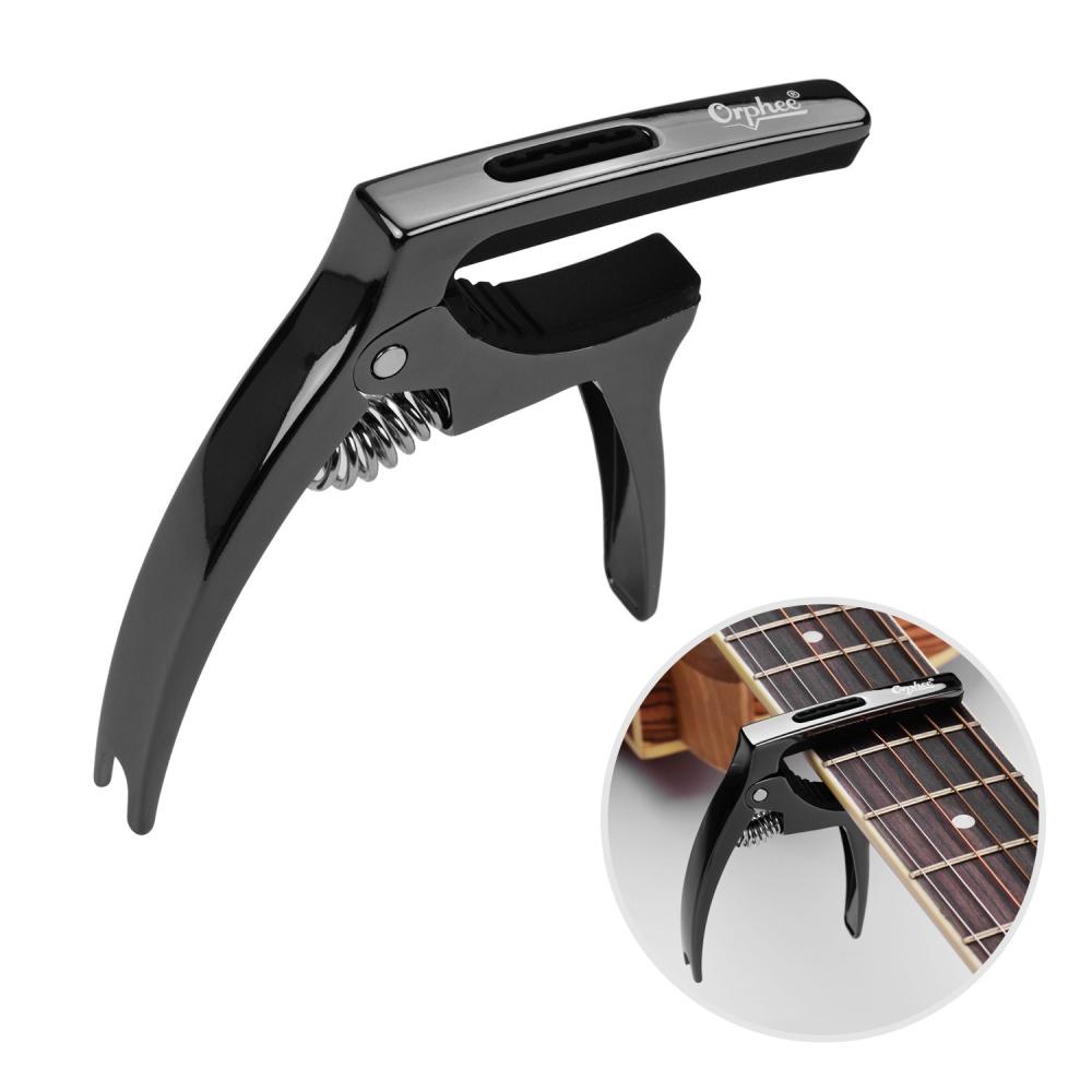 Musical Effects |   Q5 3-in-1 Multi-functional Guitar Capo Aluminum Alloy Black Musical Effects Black