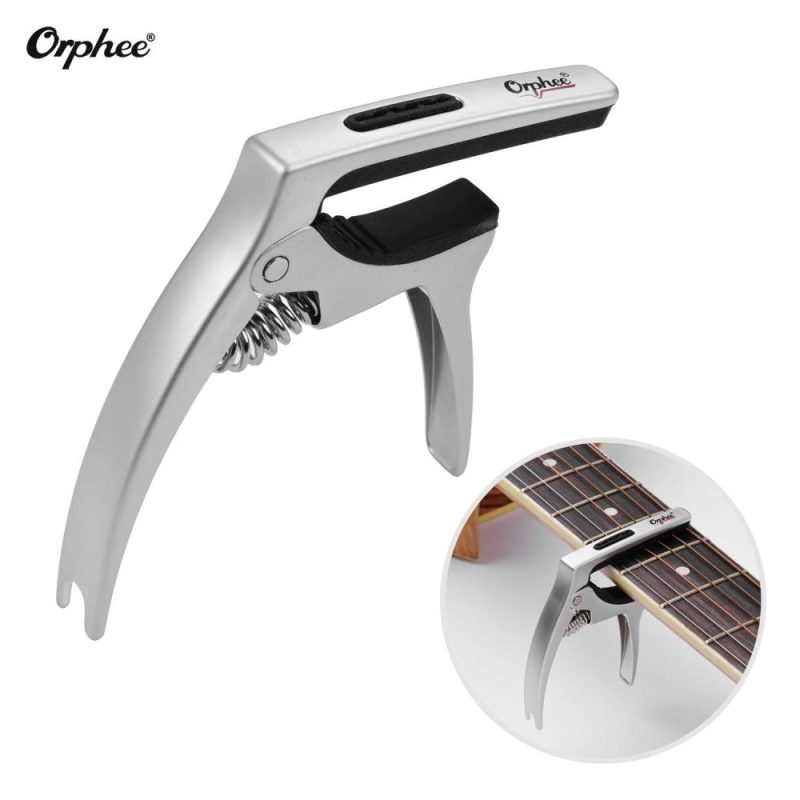 Musical Effects |   Q5 3-in-1 Multi-functional Guitar Capo Aluminum Alloy Silver Musical Effects Musical Effects