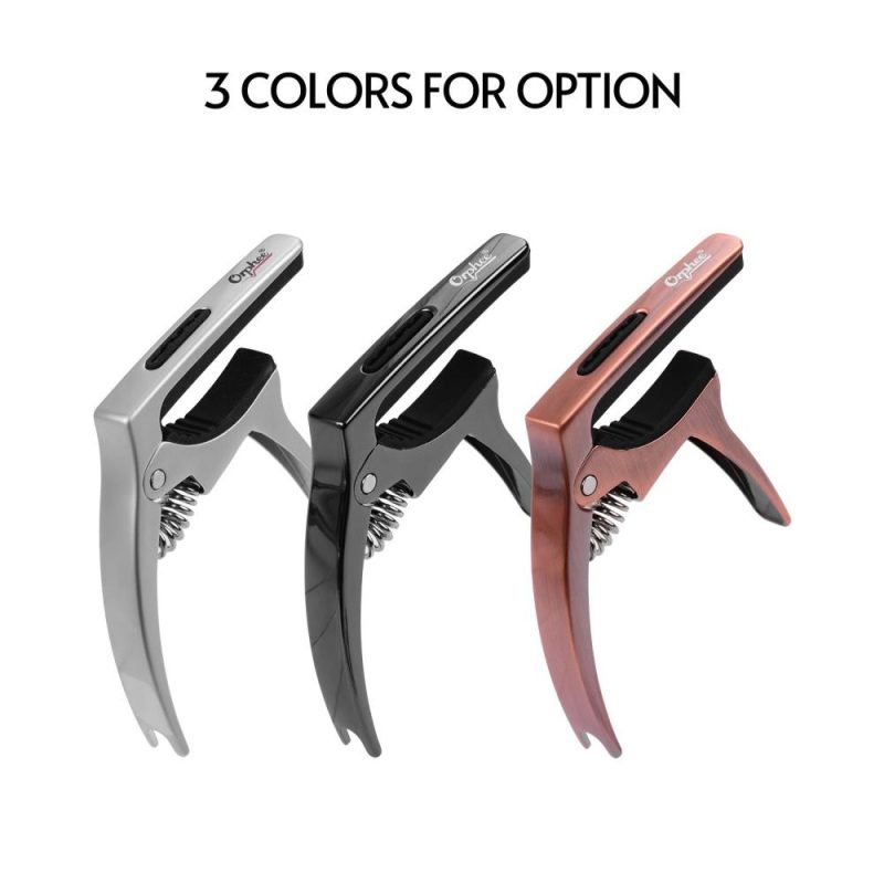 Musical Effects |   Q5 3-in-1 Multi-functional Guitar Capo Aluminum Alloy Silver Musical Effects Musical Effects