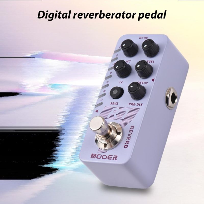 Musical Effects |   R7 Reverb Guitar Digital Reverb Pedal Electric Guitar Effects Pedal Purple Musical Effects Musical Effects