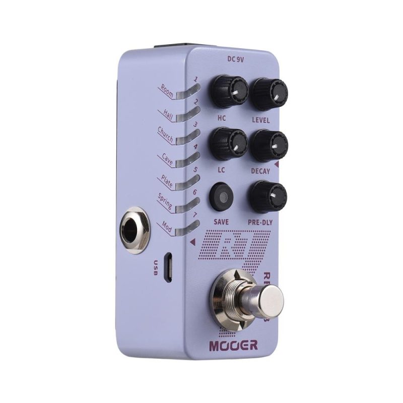 Musical Effects |   R7 Reverb Guitar Digital Reverb Pedal Electric Guitar Effects Pedal Purple Musical Effects Musical Effects