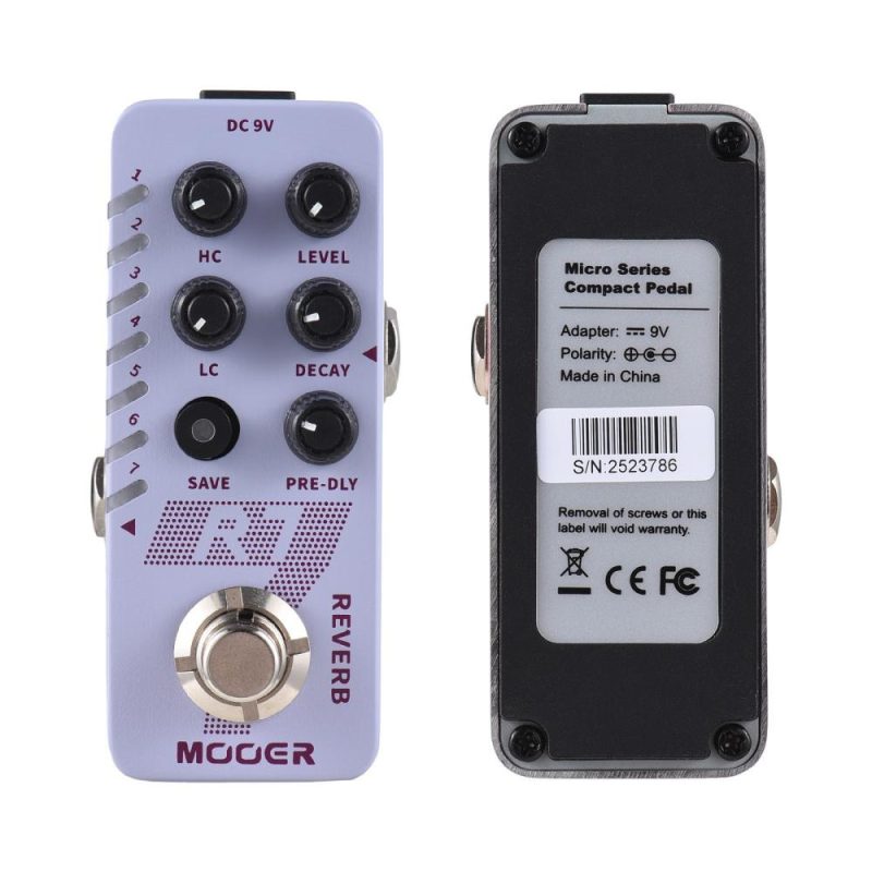 Musical Effects |   R7 Reverb Guitar Digital Reverb Pedal Electric Guitar Effects Pedal Purple Musical Effects Musical Effects