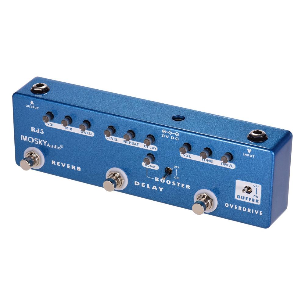 Musical Effects |   RD5 5-in-1 Guitar Multi-Effects Pedal Blue Musical Effects Blue