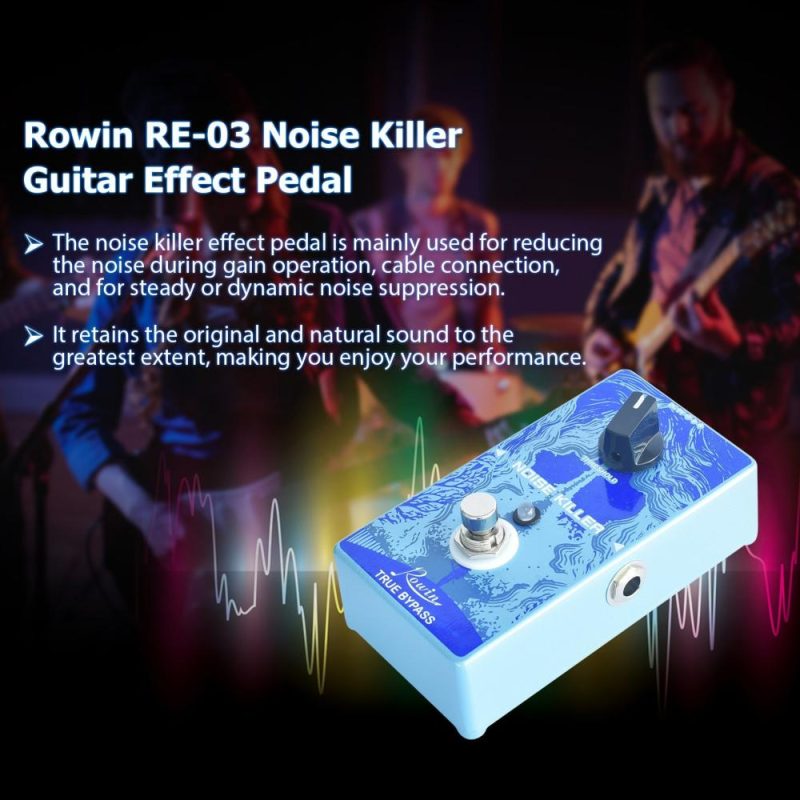 Musical Effects |   RE-03 Noise Killer Effect Pedal for Electric Guitar Bass Blue Musical Effects Blue