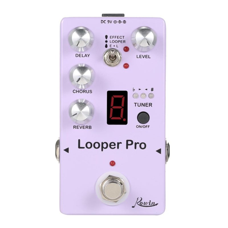 Musical Effects |   RE-05 Loop Guitar Effector Looper Tuner Mini Guitar Looper Effect Pedal Purple Musical Effects Musical Effects