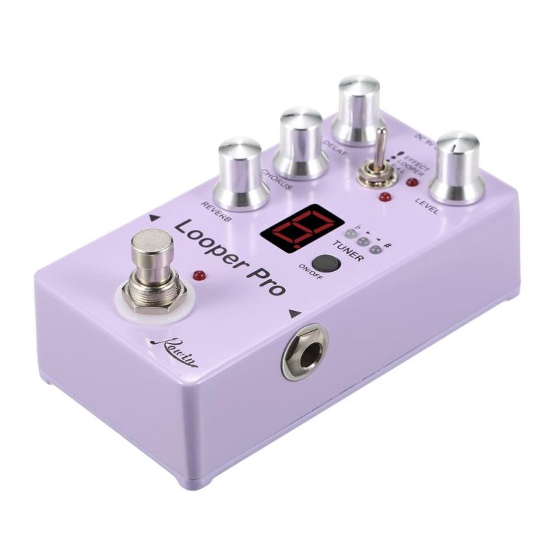 Musical Effects |   RE-05 Loop Guitar Effector Looper Tuner Mini Guitar Looper Effect Pedal Purple Musical Effects Musical Effects