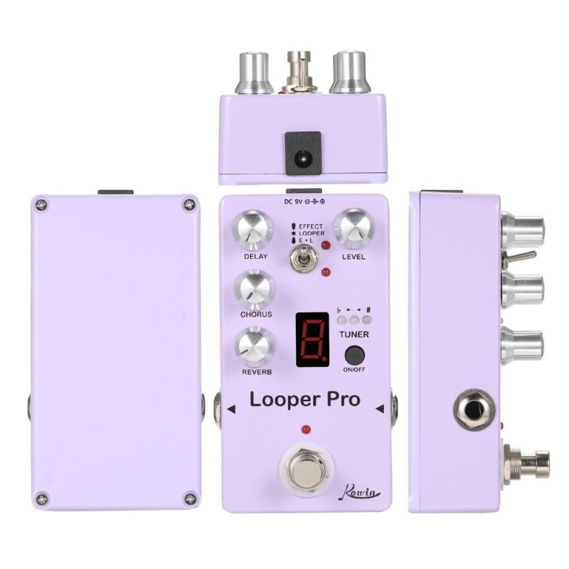 Musical Effects |   RE-05 Loop Guitar Effector Looper Tuner Mini Guitar Looper Effect Pedal Purple Musical Effects Musical Effects