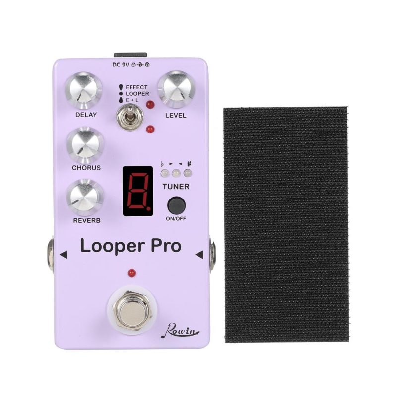 Musical Effects |   RE-05 Loop Guitar Effector Looper Tuner Mini Guitar Looper Effect Pedal Purple Musical Effects Musical Effects