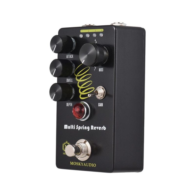 Musical Effects |   Reverb Pedal / MULTI SPRING with True Bypass Black Musical Effects Black