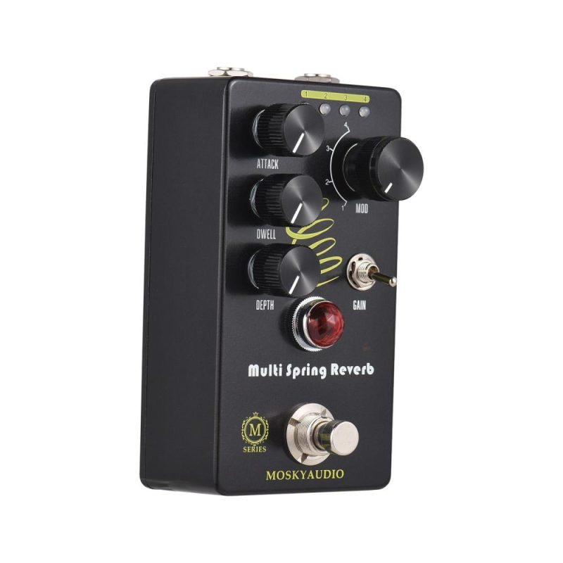 Musical Effects |   Reverb Pedal / MULTI SPRING with True Bypass Black Musical Effects Black