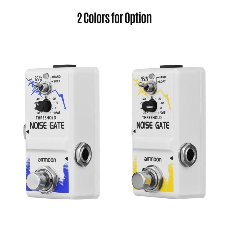 Musical Effects |   Single Noise Gate Guitar Effect Pedal True Bypass Zinc Alloy Shell Yellow Musical Effects Musical Effects