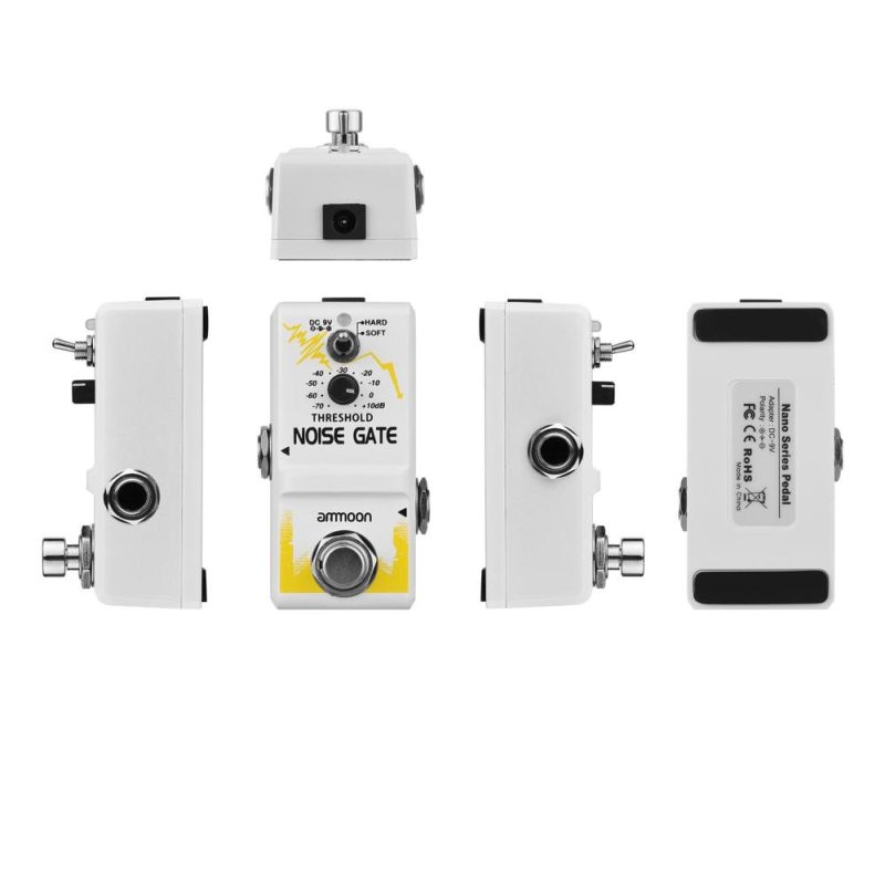 Musical Effects |   Single Noise Gate Guitar Effect Pedal True Bypass Zinc Alloy Shell Yellow Musical Effects Musical Effects