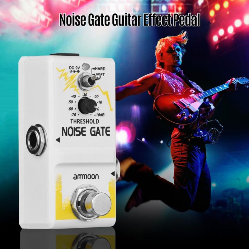 Musical Effects |   Single Noise Gate Guitar Effect Pedal True Bypass Zinc Alloy Shell Yellow Musical Effects Musical Effects