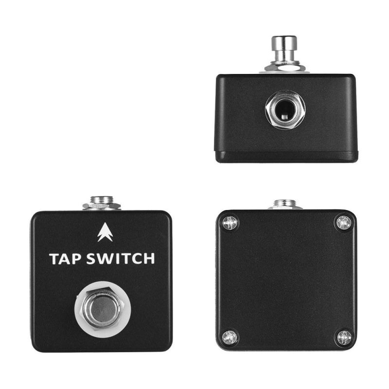 Musical Effects |   TAP SWITCH Tap Tempo Switch Pedal Full Metal Shell Black Musical Effects Black