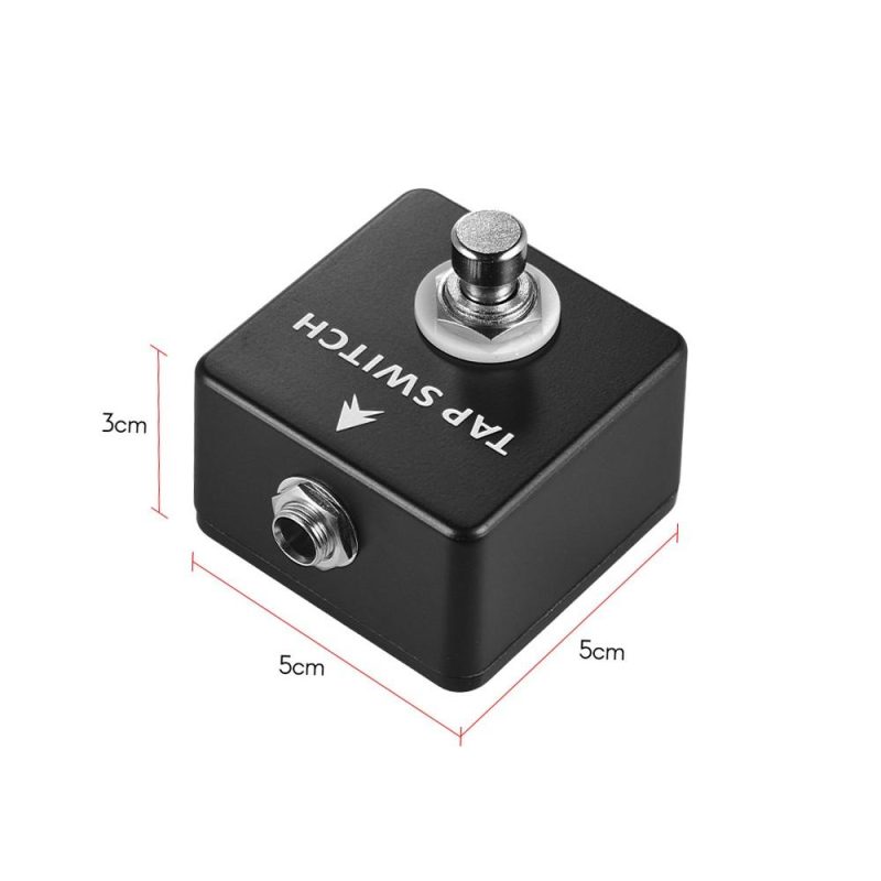 Musical Effects |   TAP SWITCH Tap Tempo Switch Pedal Full Metal Shell Black Musical Effects Black