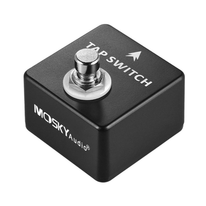 Musical Effects |   TAP SWITCH Tap Tempo Switch Pedal Full Metal Shell Black Musical Effects Black