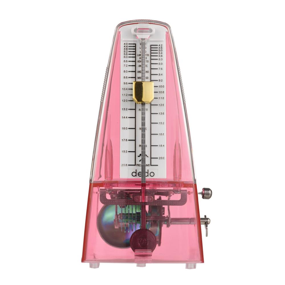 Musical Effects |   Transparent Mechanical Metronome with Bell Universal Wind up Metronome Red Musical Effects Musical Effects