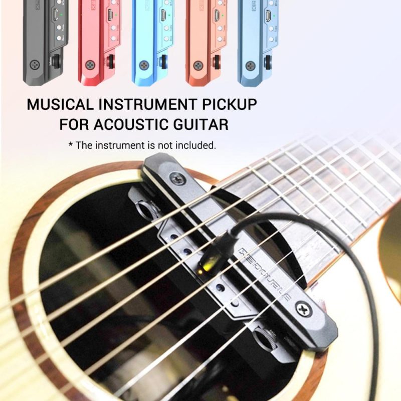 Musical Effects |   X0 Guitar Pickup Preamp Soundhole Pickup Black Musical Effects Black