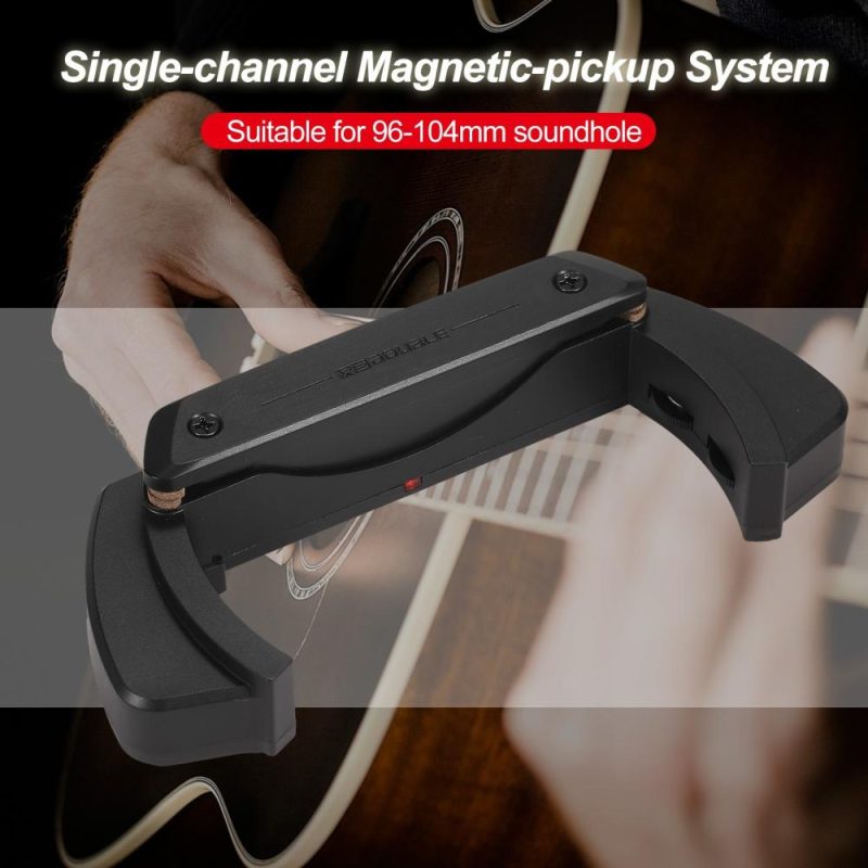 Musical Effects |   X1 Guitar Pick-up Acoustic Guitar Preamp Professional Preamplifier Soundhole Pickup Magnetic Pickup Black Musical Effects Black