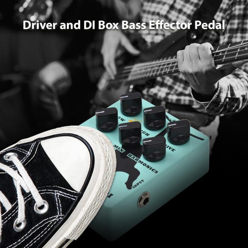 Musical Effects |   ZDI-2 Driver and DI Box Bass Effector Pedal – High-Quality Sound, Versatility, and Durability Blue Musical Effects Blue