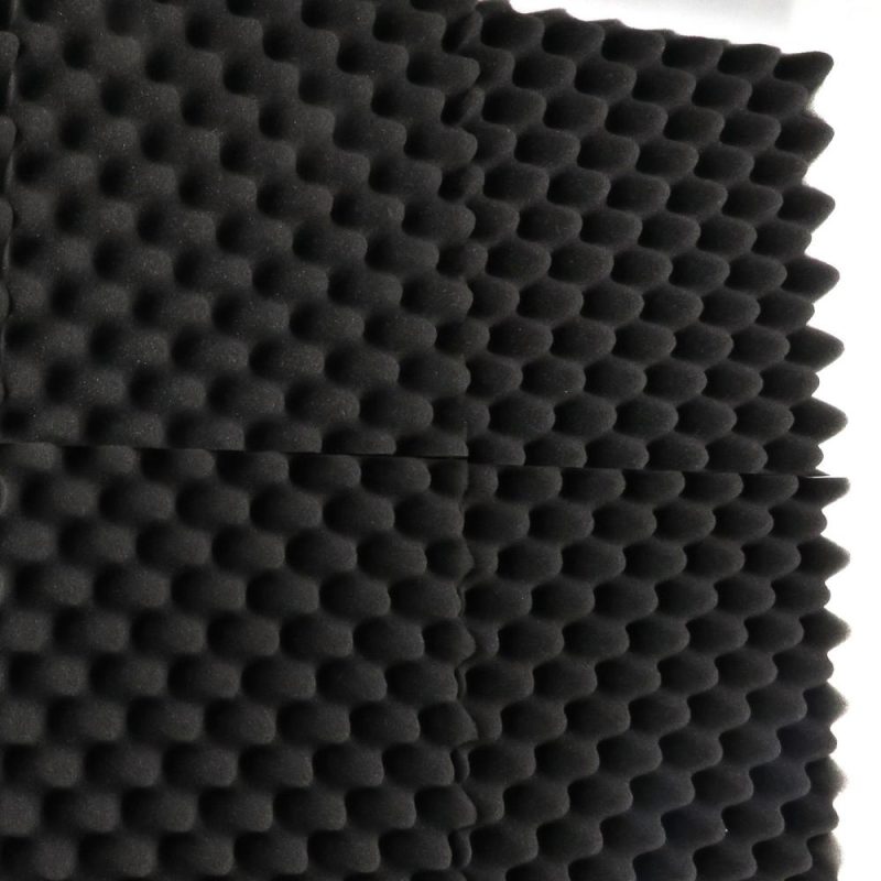 Others |   12PCS 30 * 30 * 5cm Acoustic Foam Panels Egg Foam Pad Sound Isolation Foam for Home Studio Theater KTV Black Musical Instruments Black