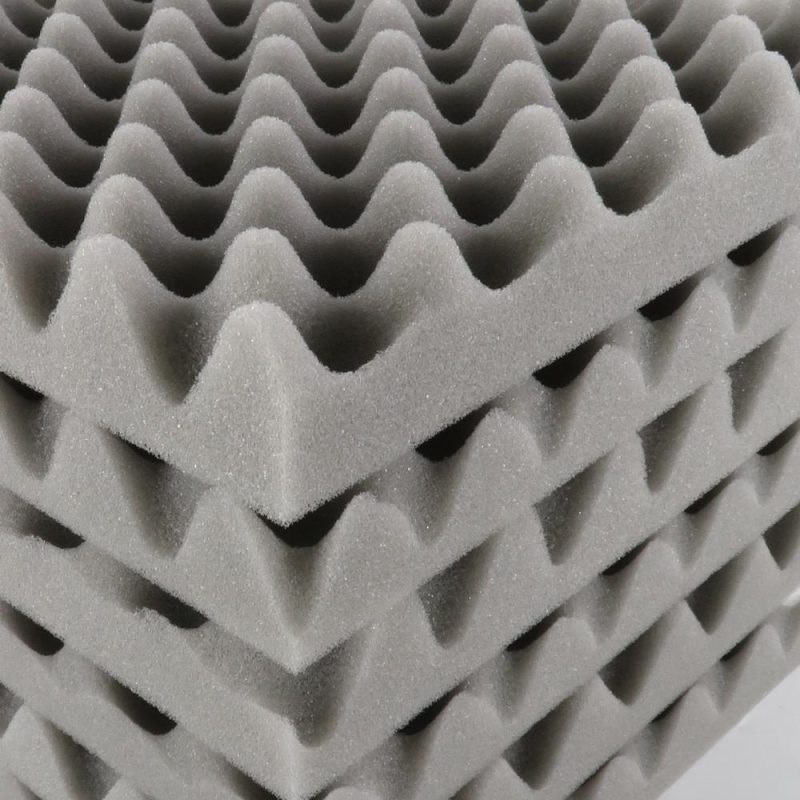 Others |   12PCS 30 * 30 * 5cm Acoustic Foam Panels Egg Foam Pad Sound Isolation Foam for Home Studio Theater KTV Grey Musical Instruments Grey