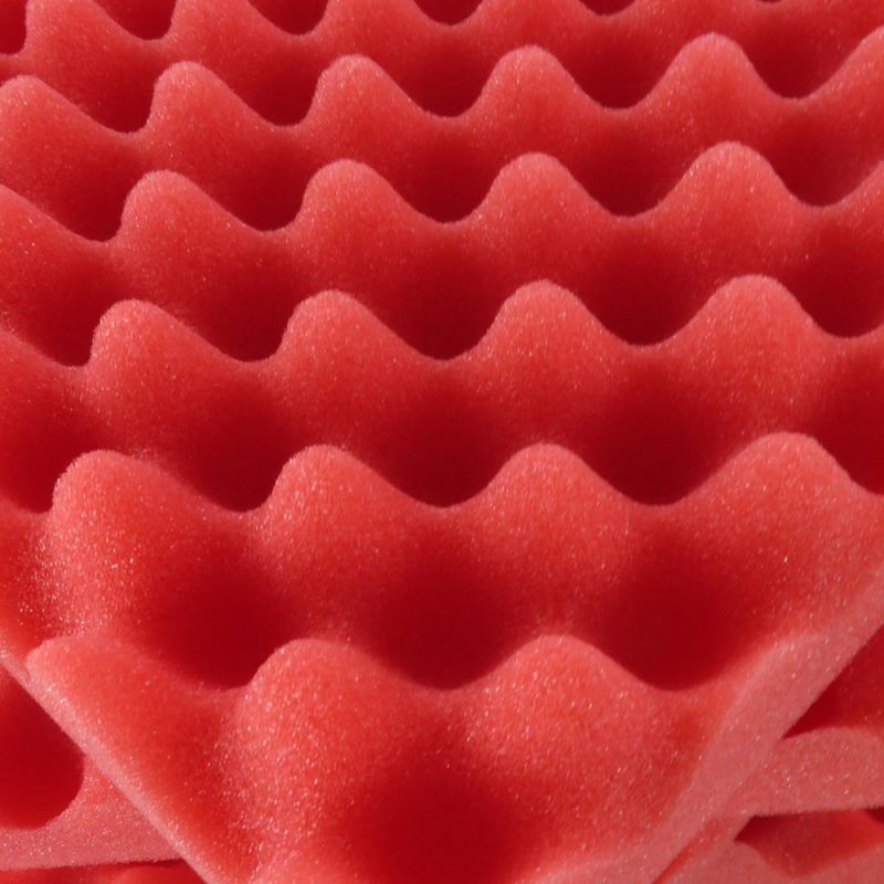 Others |   12PCS 30 * 30 * 5cm Acoustic Foam Panels Egg Foam Pad Sound Isolation Foam for Home Studio Theater KTV Red Musical Instruments Others