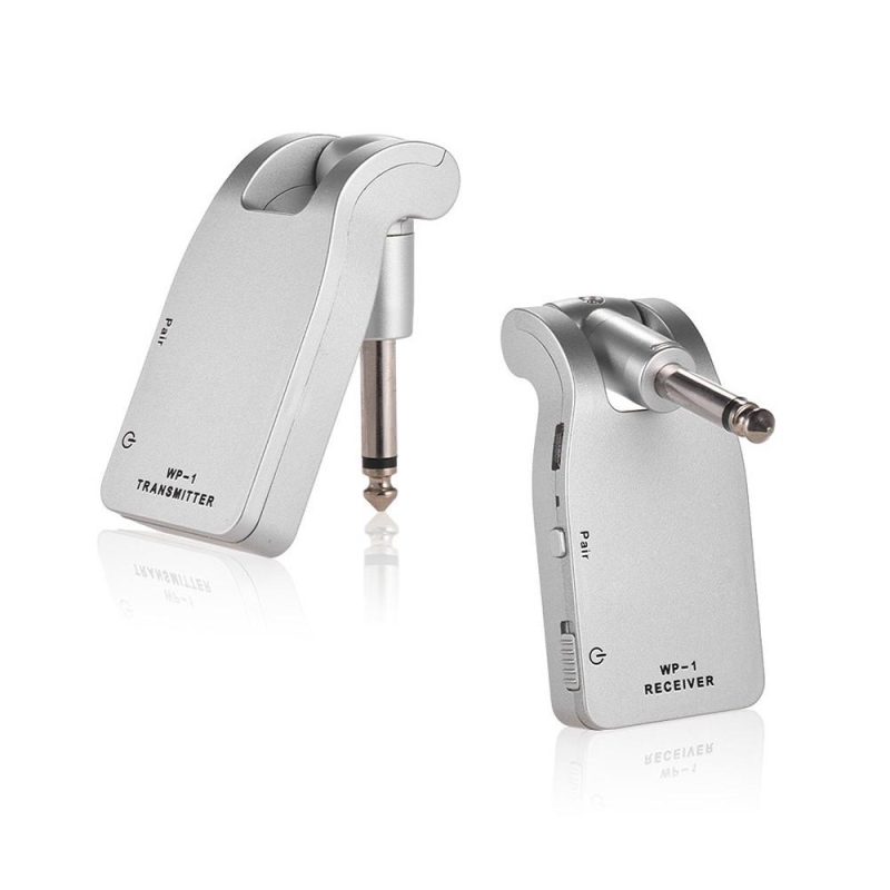 Others |   2.4G Wireless Guitar System Transmitter & Receiver Silver Musical Instruments Others