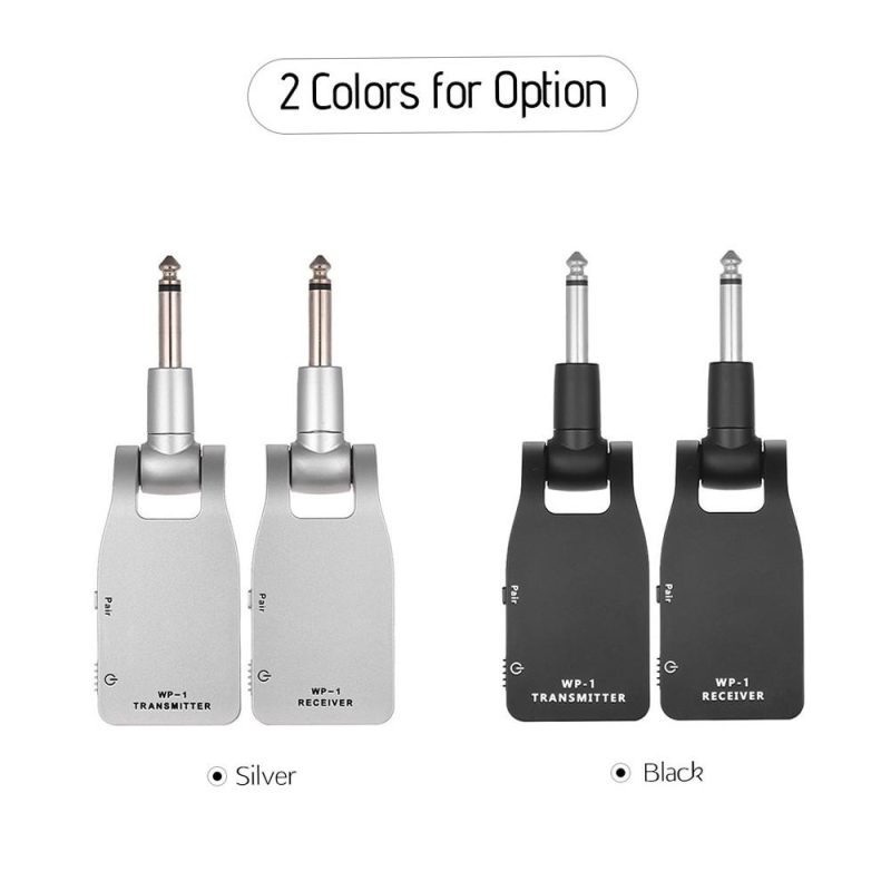 Others |   2.4G Wireless Guitar System Transmitter & Receiver Silver Musical Instruments Others