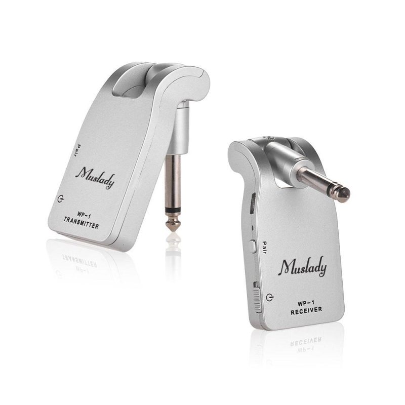 Others |   2.4G Wireless Guitar System Transmitter & Receiver Silver Musical Instruments Others