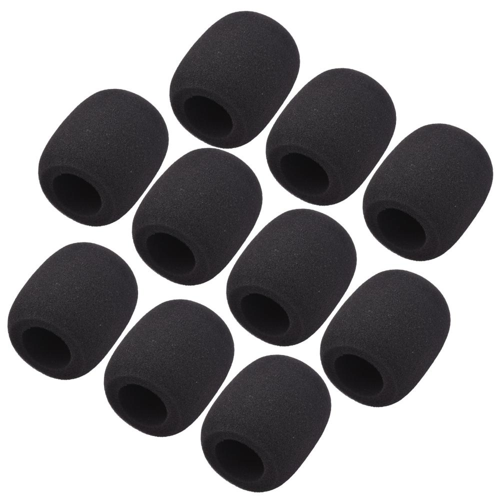 Others |   5Pcs Microphone Foam Windshield Windscreen Noise Reduction Sponge Mic Cover for Handheld Condenser Microphone Black Musical Instruments Black