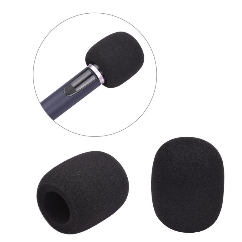 Others |   5Pcs Microphone Foam Windshield Windscreen Noise Reduction Sponge Mic Cover for Handheld Condenser Microphone Black Musical Instruments Black