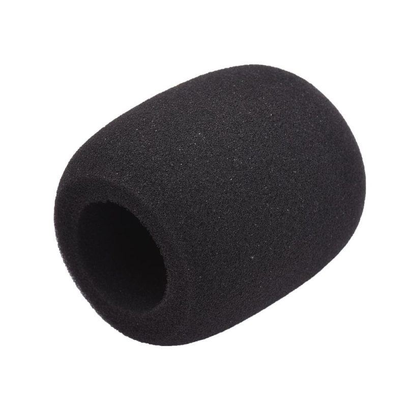 Others |   5Pcs Microphone Foam Windshield Windscreen Noise Reduction Sponge Mic Cover for Handheld Condenser Microphone Black Musical Instruments Black