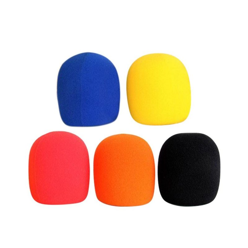 Others |   5pcs/lot Universal Mic Accessories Foam Cover Handheld Microphone Windshield Sponge Cap Ball Shape Microphone Windscreen for KTV Karaoke DJ Multicolour Musical Instruments Multicolour