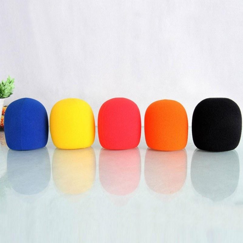 Others |   5pcs/lot Universal Mic Accessories Foam Cover Handheld Microphone Windshield Sponge Cap Ball Shape Microphone Windscreen for KTV Karaoke DJ Multicolour Musical Instruments Multicolour