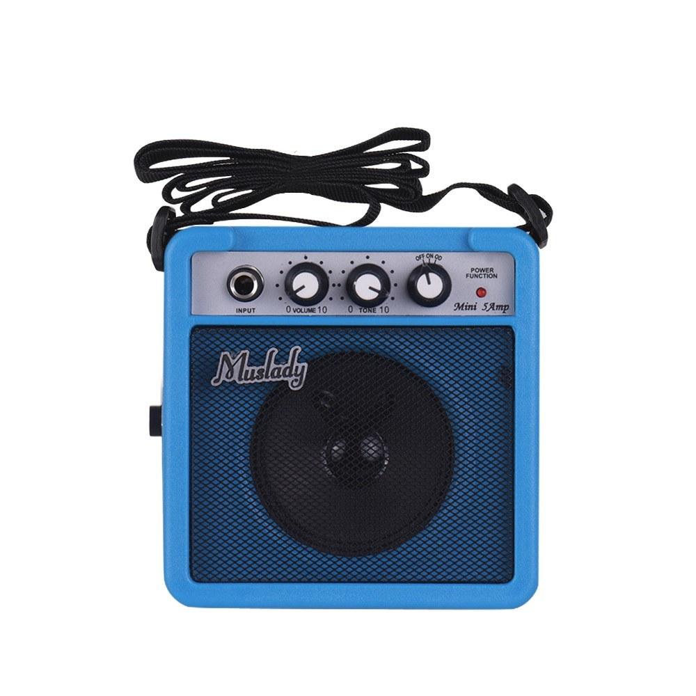 Others |   5W Mini Guitar Amplifier Amp Speaker Blue Musical Instruments Blue