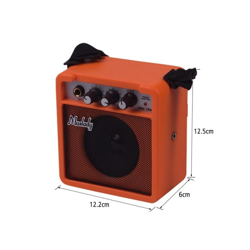 Others |   5W Mini Guitar Amplifier Amp Speaker Orange Musical Instruments Orange