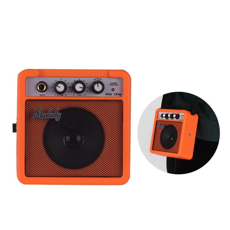 Others |   5W Mini Guitar Amplifier Amp Speaker Orange Musical Instruments Orange