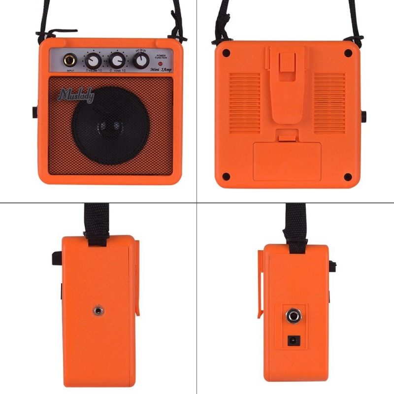 Others |   5W Mini Guitar Amplifier Amp Speaker Orange Musical Instruments Orange