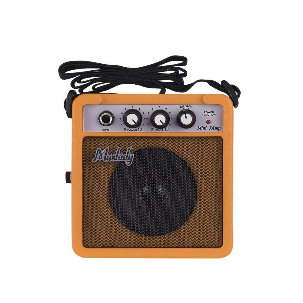 Others |   5W Mini Guitar Amplifier Amp Speaker Yellow Musical Instruments Others