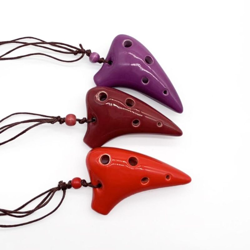 Others |   6 Holes Ceramic Ocarina Alto C Submarine Style Musical Instrument with Lanyard Music Score For Music Lover and Beginner Musical Instruments Others