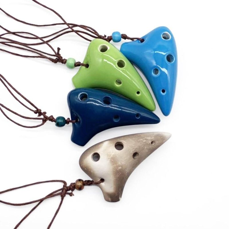 Others |   6 Holes Ceramic Ocarina Alto C Submarine Style Musical Instrument with Lanyard Music Score For Music Lover and Beginner Musical Instruments Others