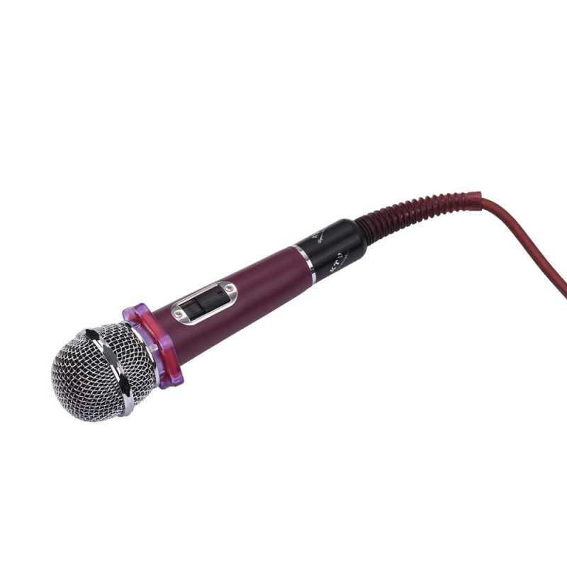 Others |   Dynamic Handheld Cardioid Condenser Microphone Wired Mic 4.5m/15ft Cable 6.35mm Plug for Music Singing Karaoke Stage Live Performance Red Musical Instruments Others