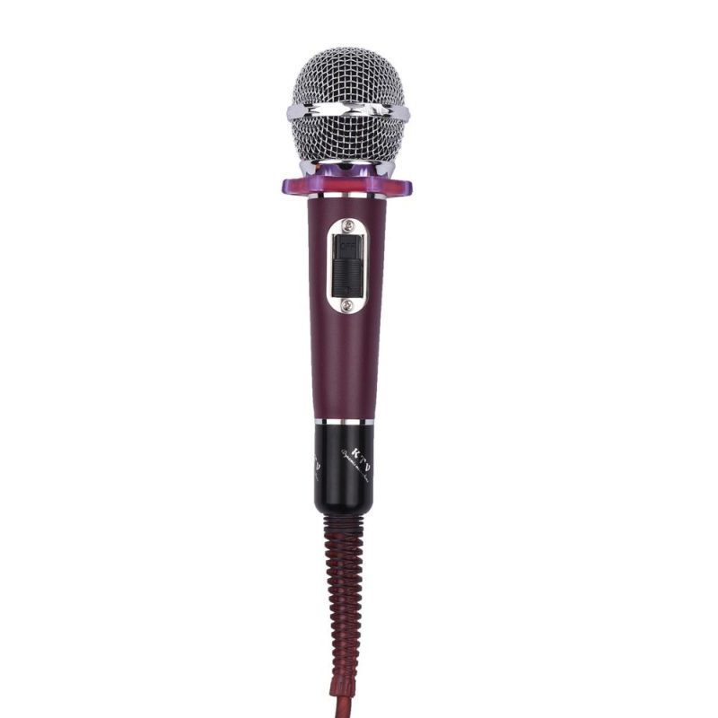 Others |   Dynamic Handheld Cardioid Condenser Microphone Wired Mic 4.5m/15ft Cable 6.35mm Plug for Music Singing Karaoke Stage Live Performance Red Musical Instruments Others