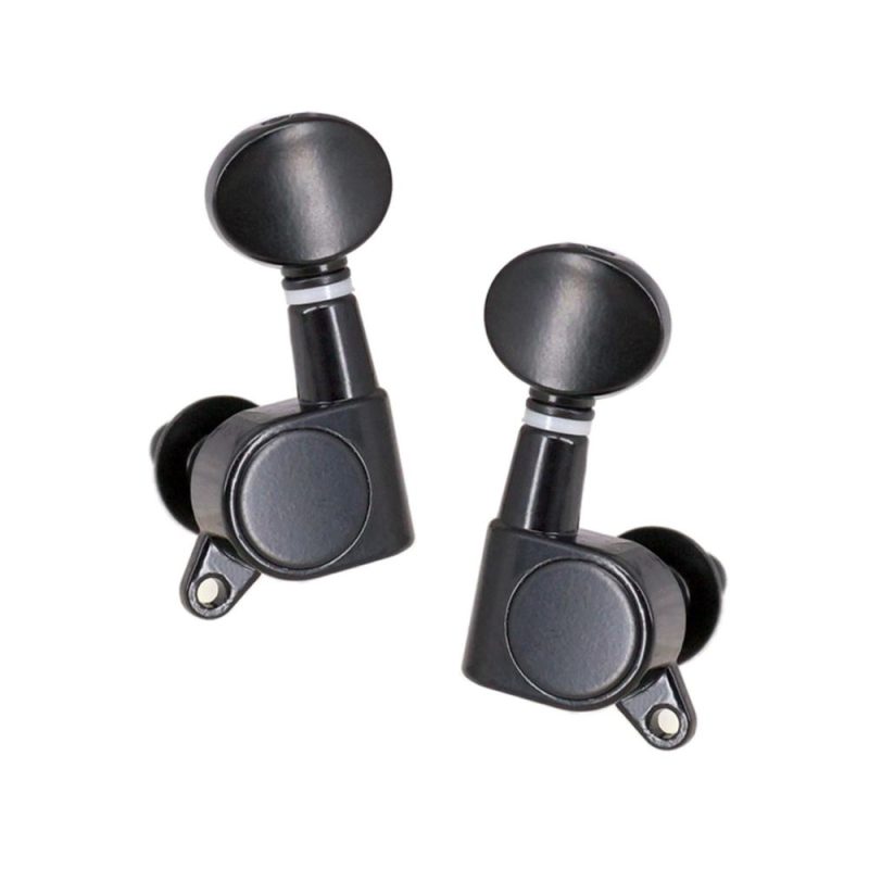 Others |   Guitar String Tuning Pegs Tuning Machines Sealed Machine Heads Grover Tuners Tuning Keys Oval Button 3 Left 3 Right for Electric Guitar or Acoustic Guitar Chrome Black Black Musical Instruments Black