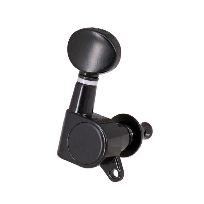 Others |   Guitar String Tuning Pegs Tuning Machines Sealed Machine Heads Grover Tuners Tuning Keys Oval Button 3 Left 3 Right for Electric Guitar or Acoustic Guitar Chrome Black Black Musical Instruments Black