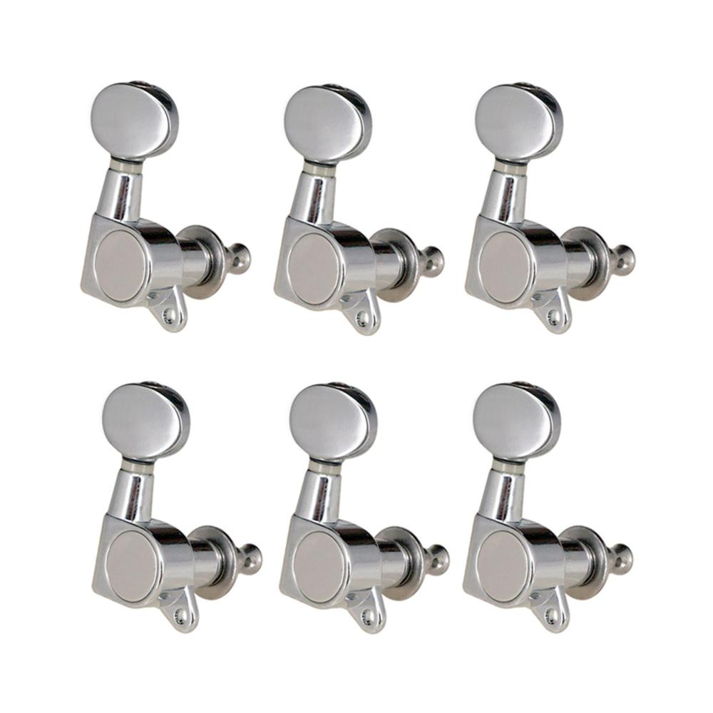 Others |   Guitar String Tuning Pegs Tuning Machines Sealed Machine Heads Grover Tuners Tuning Keys Oval Button 3 Left 3 Right for Electric Guitar or Acoustic Guitar Chrome Black Silver Musical Instruments Others