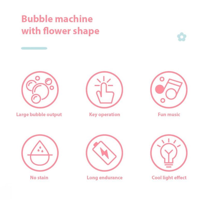 Others |   Interactive Rose-Shaped Bubble Maker / Sound Lamp / Outdoor Celebrations Red Musical Instruments Others