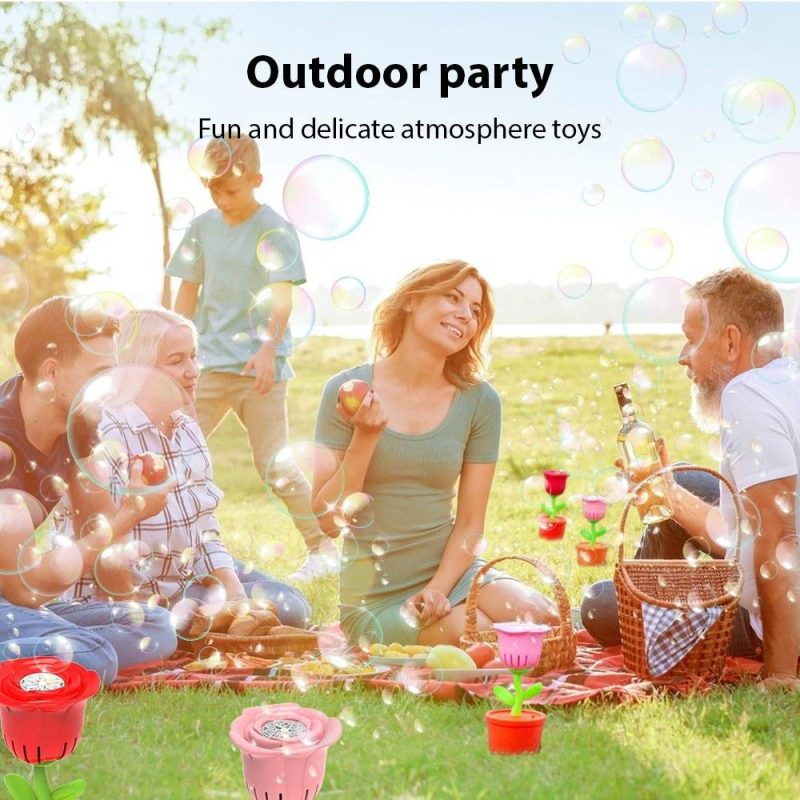 Others |   Interactive Rose-Shaped Bubble Maker / Sound Lamp / Outdoor Celebrations Red Musical Instruments Others