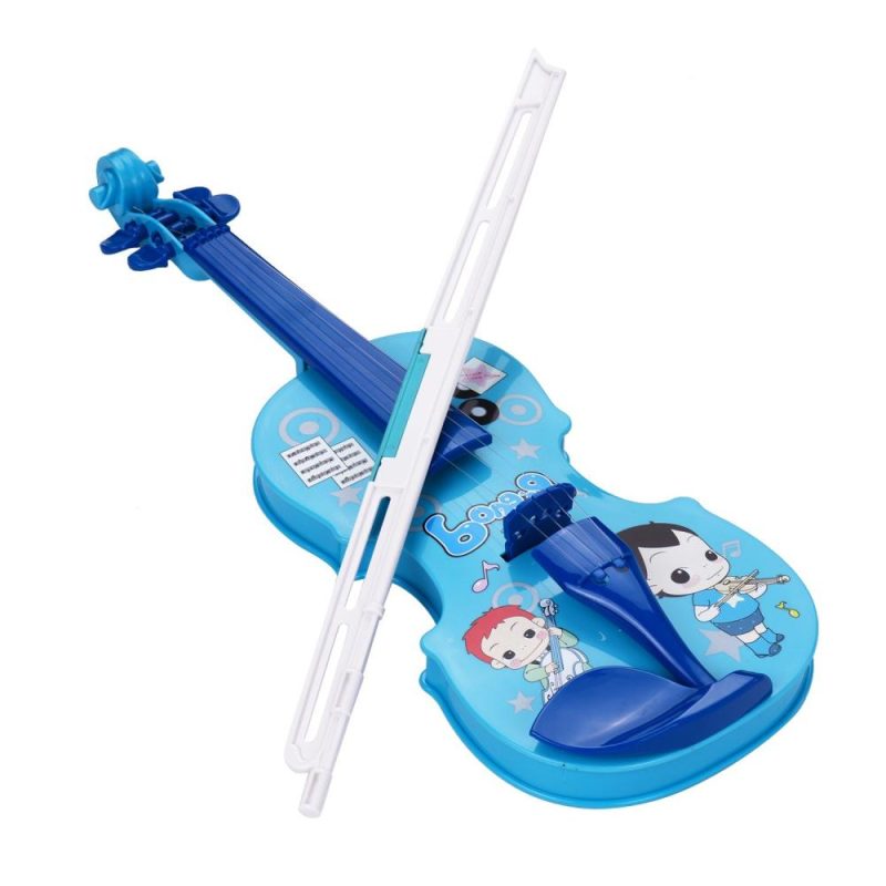 Others |   Kids Little Violin with Violin Bow Fun Educational Musical Instruments Electronic Violin Toy Blue Musical Instruments Blue